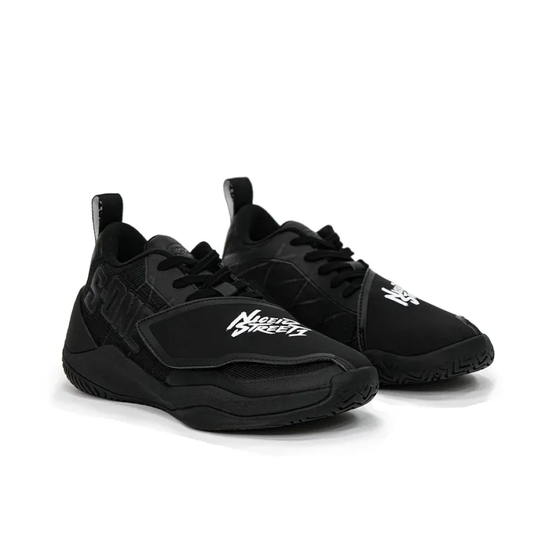 NICEID Cushioned Slip Resistant Grip Mid Top Basketball Shoes Men's Black-2