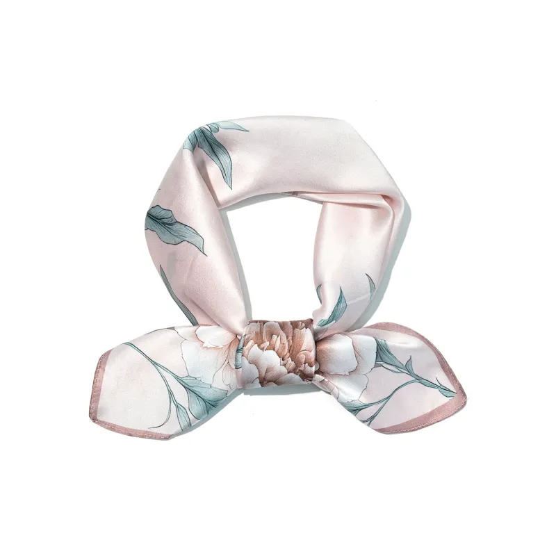 Shanghai Story 100% Mulberry Silk Silk Scarves Women's Patch Bamboo Leaf Flower Gift Box Set-15