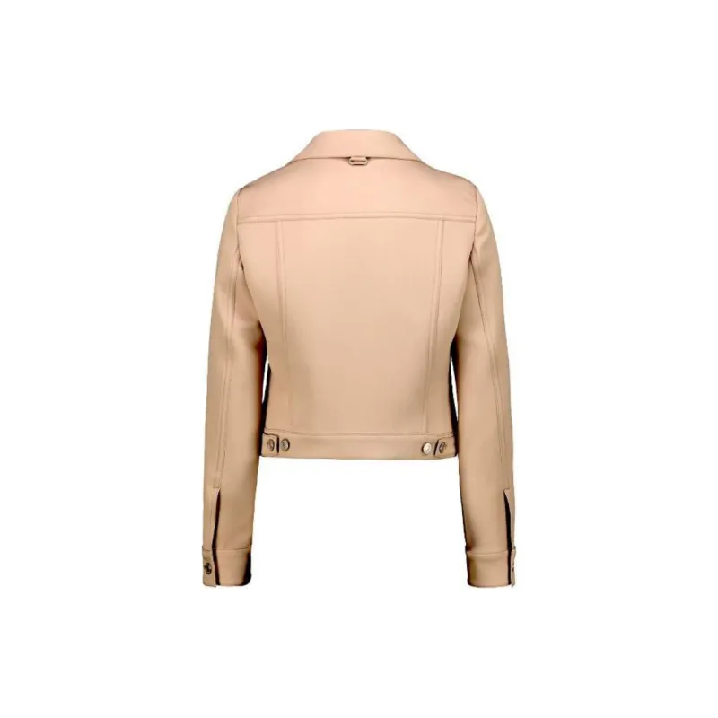 COURREGES Twill Trucker Jacket 'Cream'-1