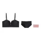 Warm Black Clothing Sets (Bra+Underpants)