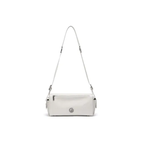 Tanita West Shoulder Bags Cream White White - Cow Leather