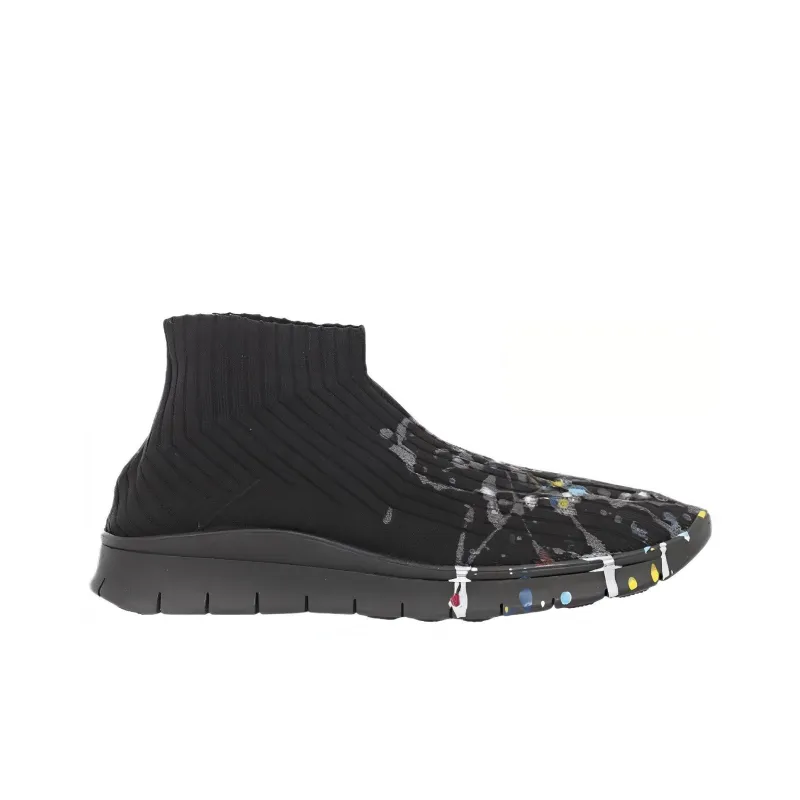 Maison Margiela Mid Top Casual Shoes Men's Black-1