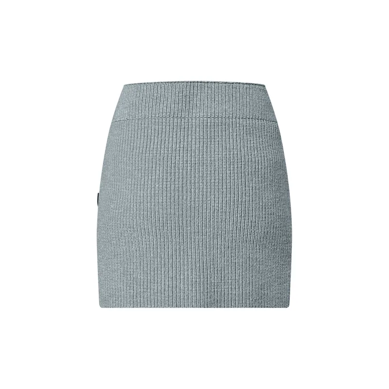 LOUIS VUITTON Ribbed Knit Mini Skirt-1