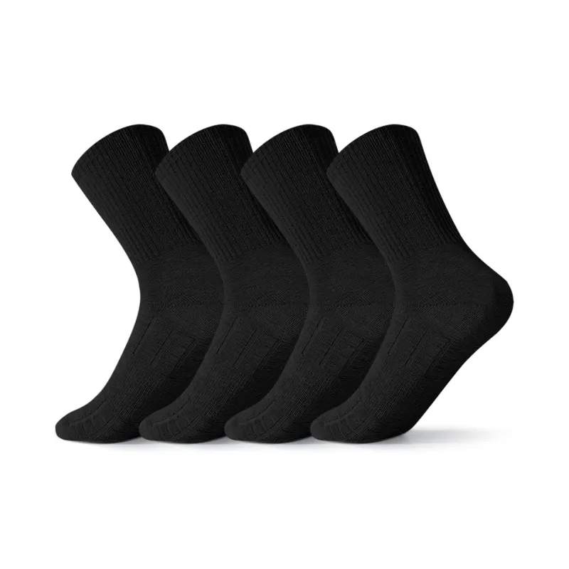 SHIWAJI Mid Calf Socks Men's 4 Pack-3