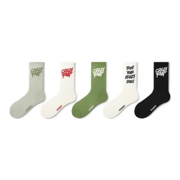 Primeet Mid Calf Socks Unisex 5 Pack