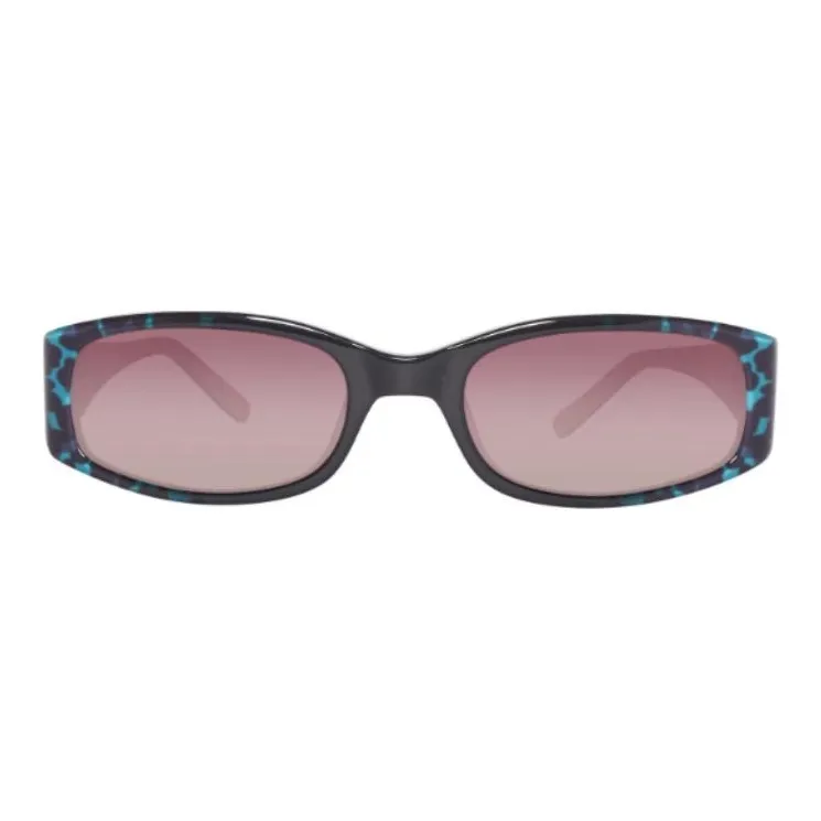 GUESS Oval Sunglasses Women's Blue-0