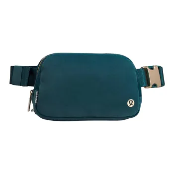 Lululemon Everywhere Velour Fanny Pack Unisex Green Jasper/Gold
