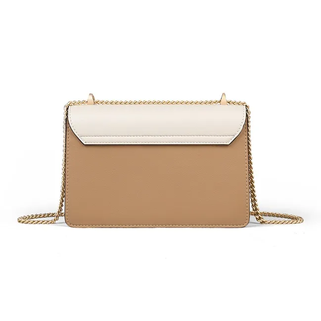 VINEY Cow Leather Shoulder Bag Crossbody Bag Small Square Bag Regular Women's Ecru-3