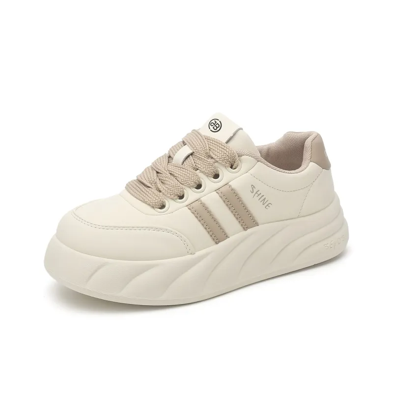 Jin Baichuan Wear-Resistant Height Increasing Low-Top Skateboard Shoes Women's-1