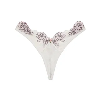 Victoria's Secret Matilda Thong Panty Underpants Women's 1 Pack White