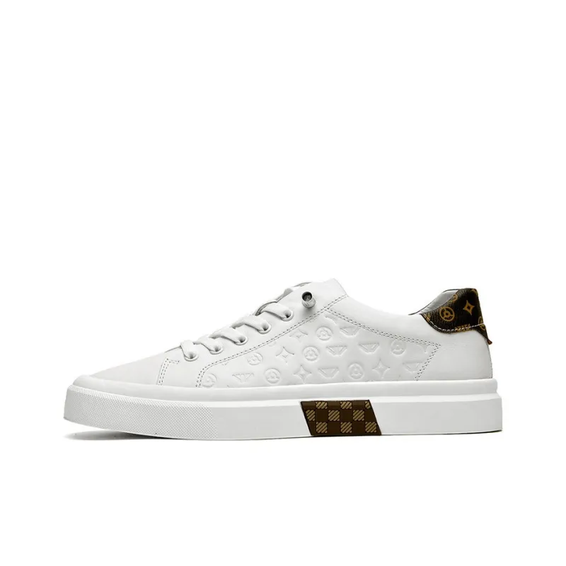 SEPTWOLVES Height-Enhancing Wear-Resistant Lightweight Low-Top Skateboard Shoes Men's-0