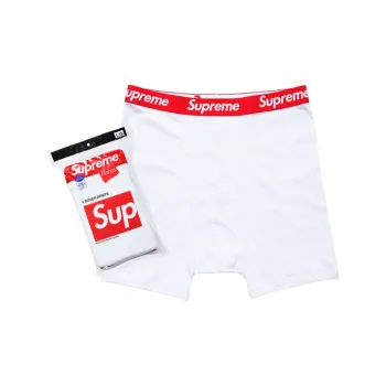 Supreme Hanes Boxer Briefs 4 Pack White