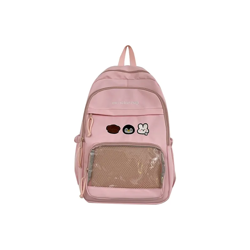 NX DOUGHNUT Nylon Fabric Backpack Unisex White/Black/Yellow/Blue/Pink-24