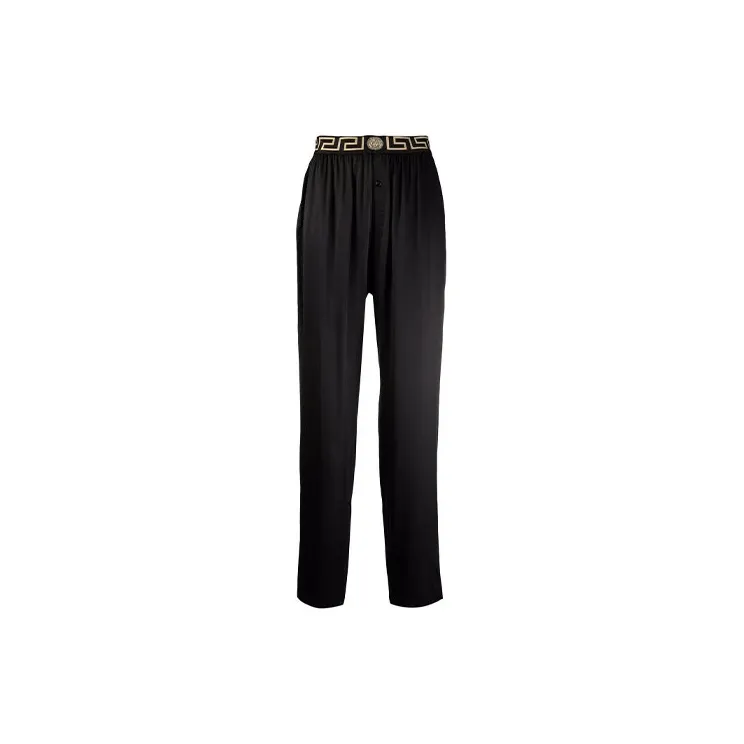 VERSACE Logo Waistband Pajama Pant 'Black'-0
