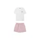 Set (White Top+Pink Pants)