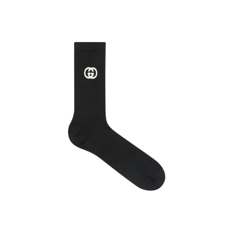 GUCCI Interlocking G Stretched Ankle Socks-1