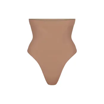 SKIMS SEAMLESS SCULPT HIGH WAISTED THONG Underpants Women's SIENNA/Ochre