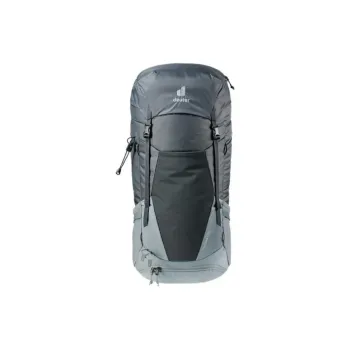 DEUTER Polyester Outdoor Hiking Bag Backpacks Unisex Black Gray Color