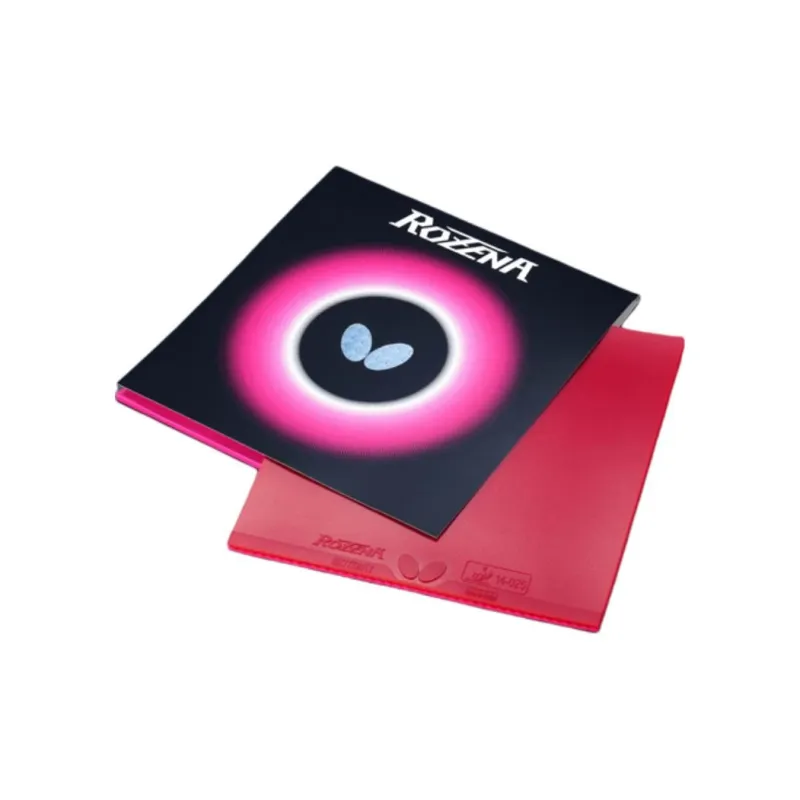 Butterfly ROZENA Table Tennis Rubbers Spring Sponge Inverted Rubber All Compatibility Thick 2.1mm/1.9mm/1.7mm Red-2