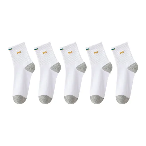 MIIOW Mid Calf Socks Men's 5 Pack