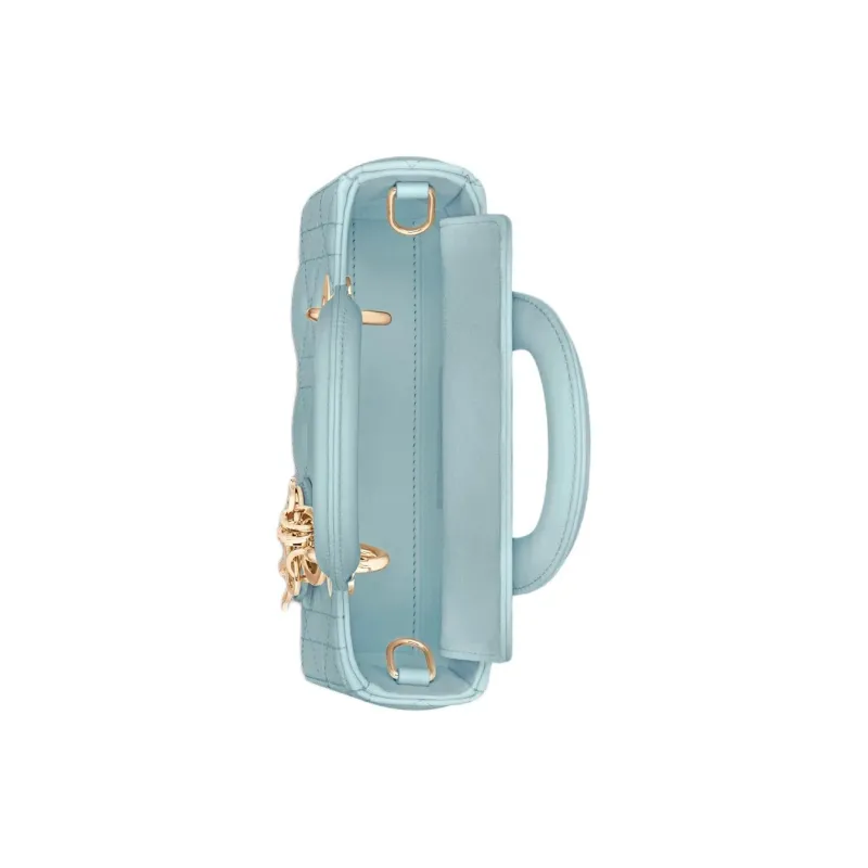 DIOR Lady D-JOY Sheepskin Shoulder Bag Crossbody Bag Handbag Extra Mini Women's Space Blue-5