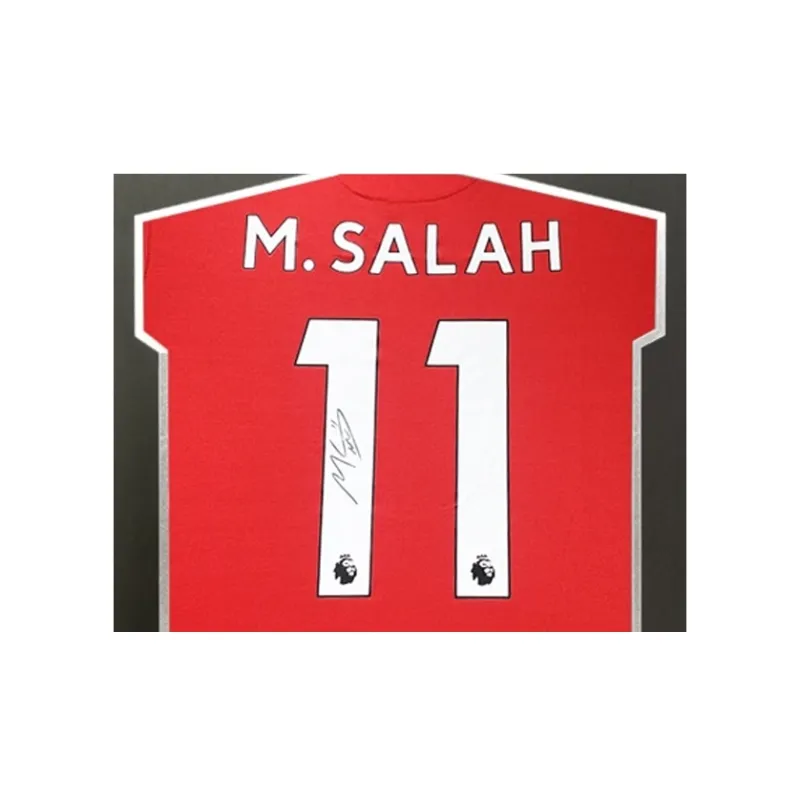 Three For 20-21 Liverpool Salah Autographed Soccer Apparel Jersey With SA Certificate-2