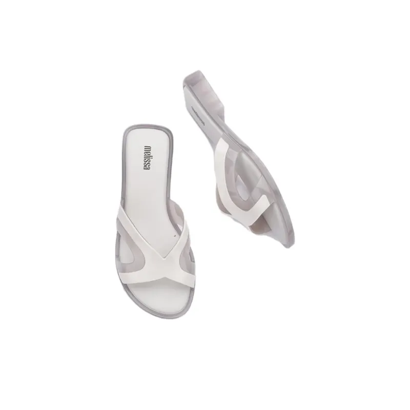 Melissa Slide Slippers Women's Black/White/Green-5