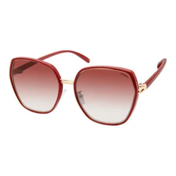 GUESS Resin Butterfly Sunglasses Women's Red