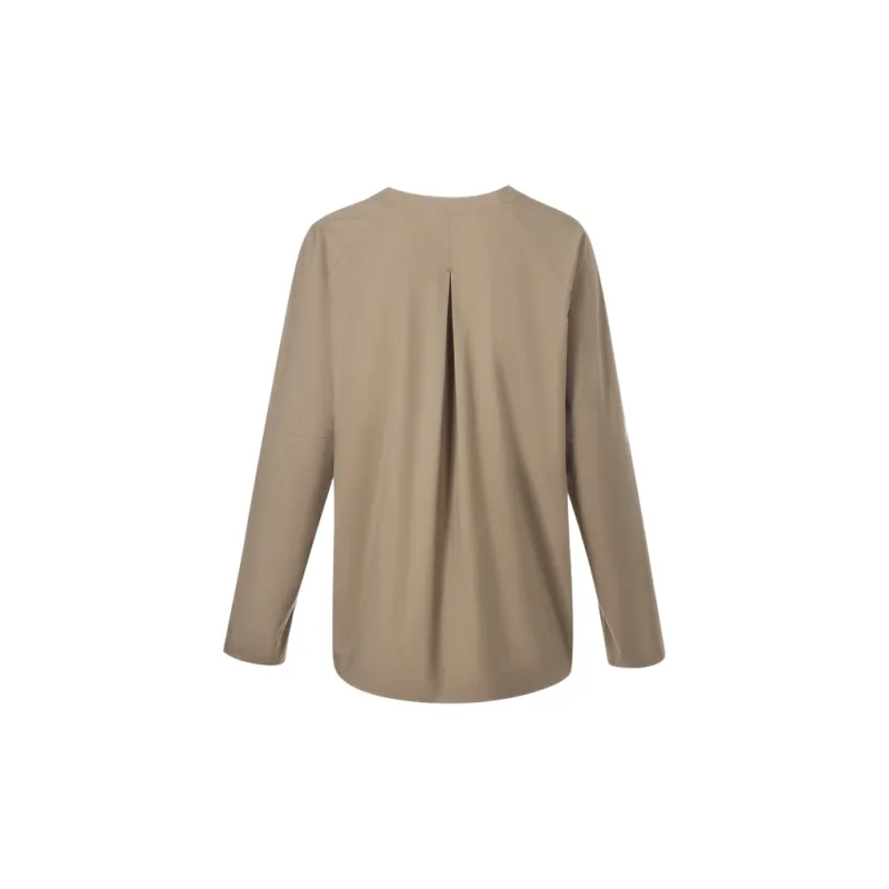 DESCENTE DUALIS Urban Commuting Sweatshirt Women's Khaki-1
