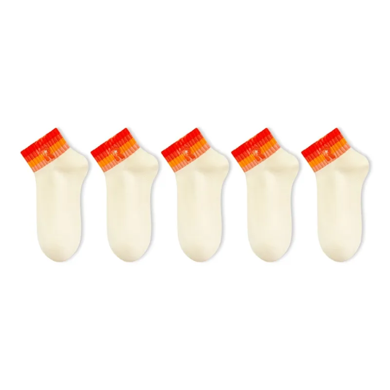 SALOATO Mid Calf Socks Women's 5 Pack-7