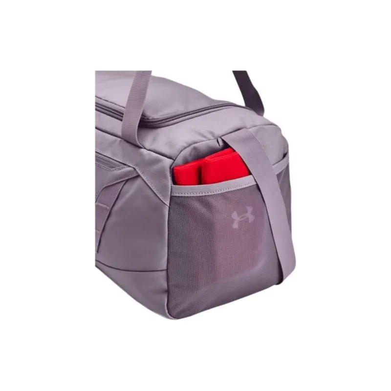Under Armour Polyester Gym Bag, Handbag, Shoulder Bag, Crossbody Bag, Travel Bag Extra Small Unisex Violet Purple Gray-2