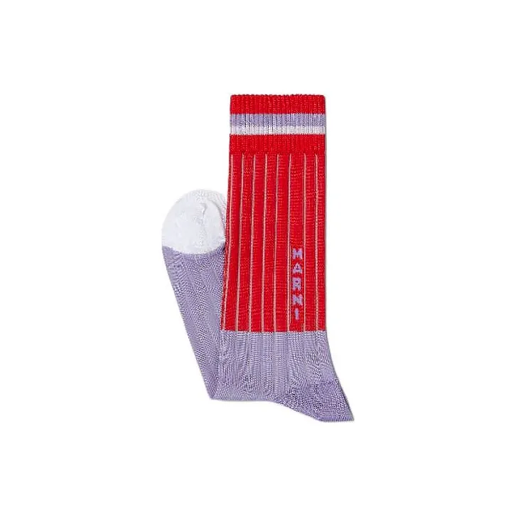 MARNI Logo Colour block Socks-1