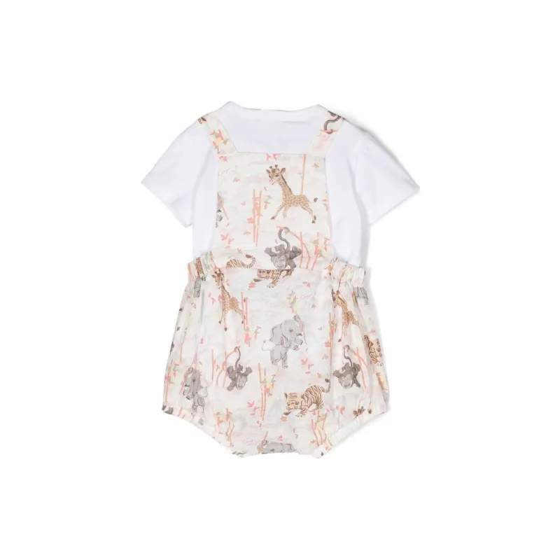 KENZO Animal Printed Jersey Shorties Set-1