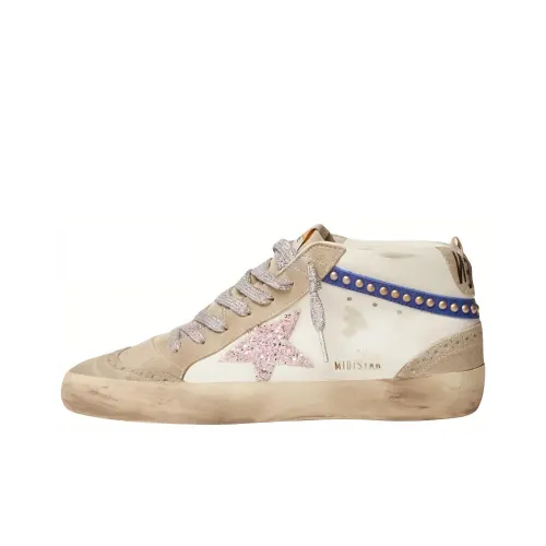 Golden Goose Mid Star Skateboard Shoes Women's Mid-Top White