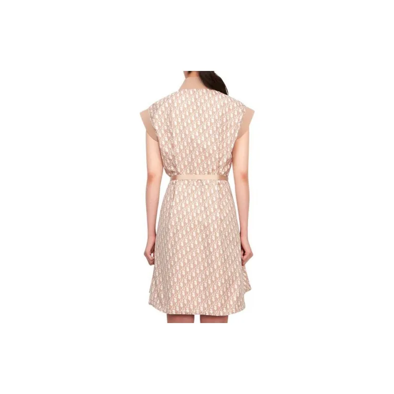 DIOR Sleeveless Dress Women's Khaki-1