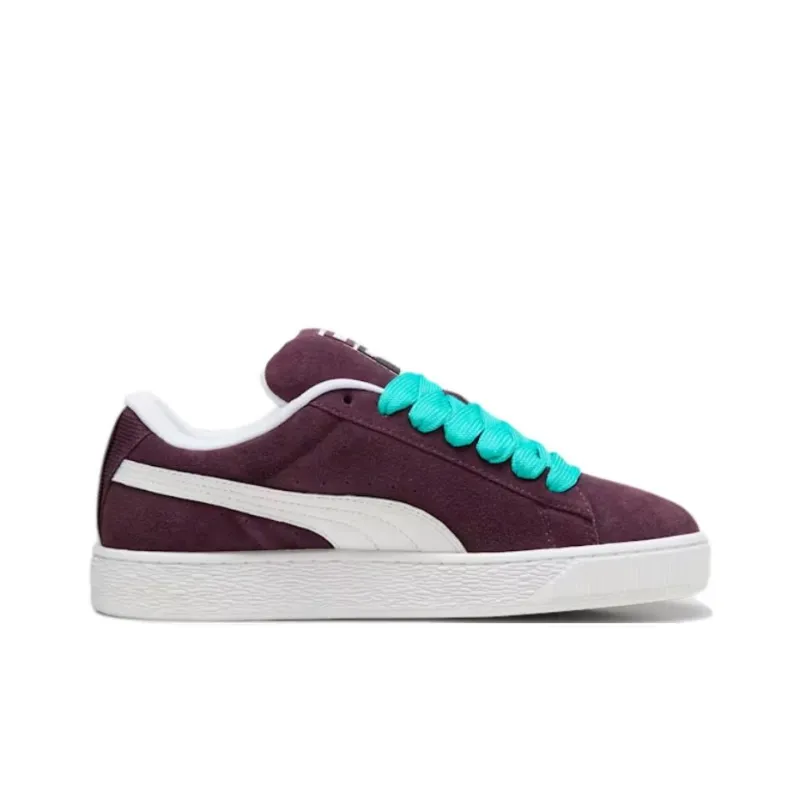PUMA Mercedes AMG Petronas F1® Anti Slip Wear Resistant Low Top Skateboard Shoes Unisex Burgundy-1