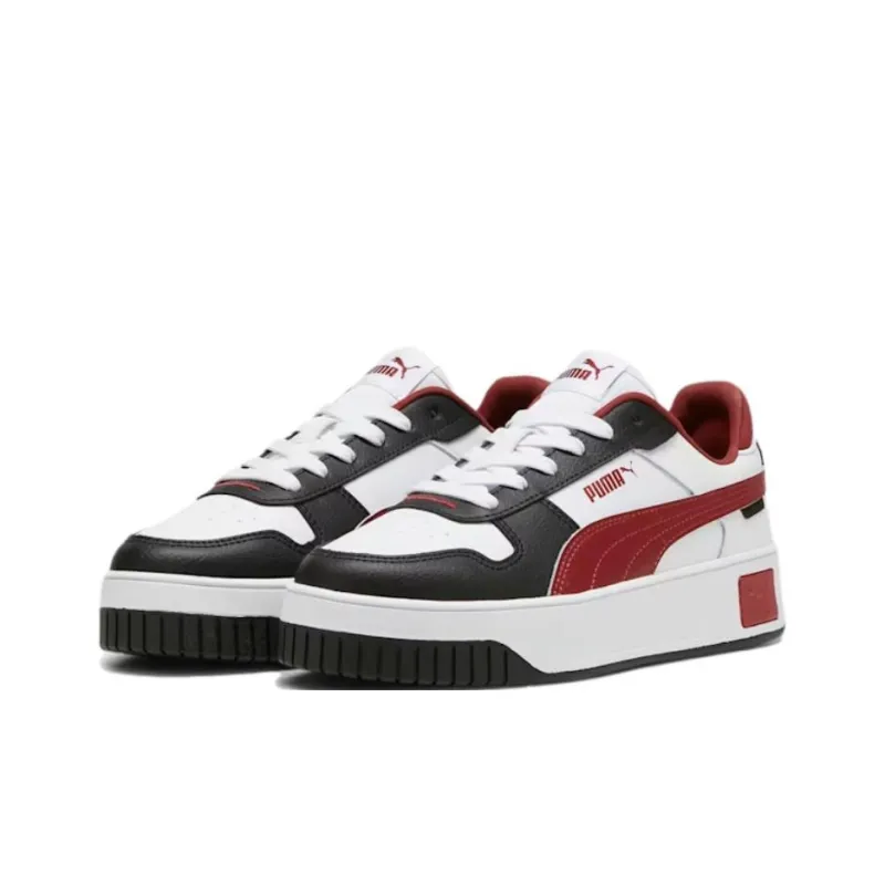 PUMA Carina Street Cushioning, Wear Resistant Low Top Skateboard Shoes Women's Black White-2