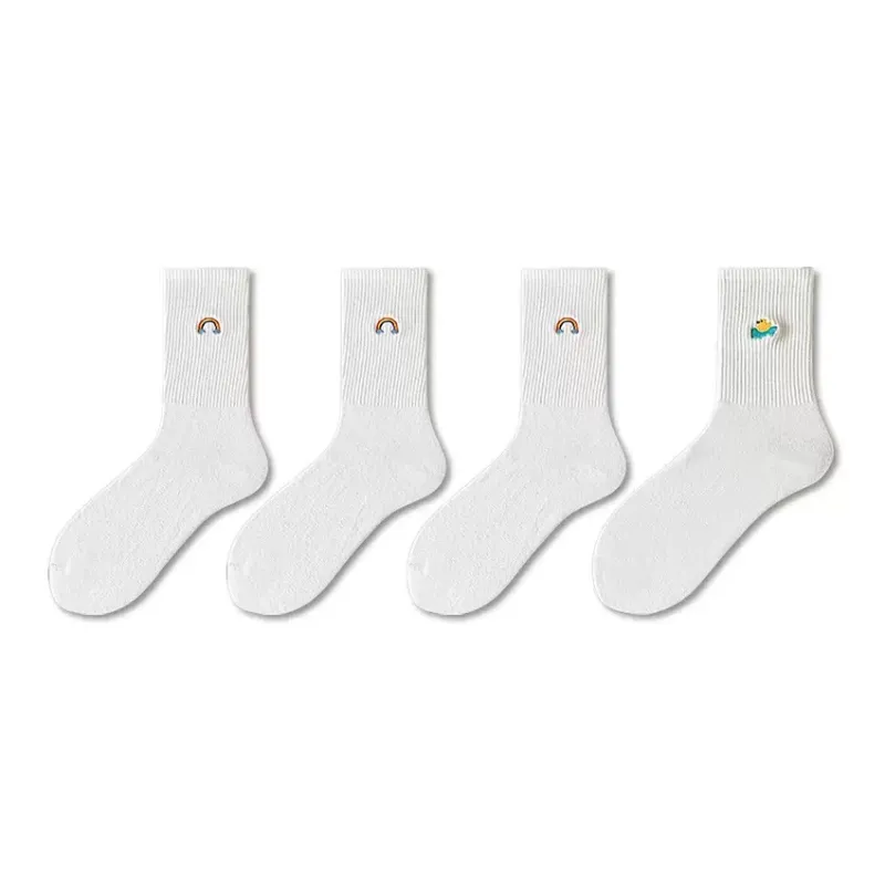 Moremoli Mid Calf Socks Unisex 4 Pack-6