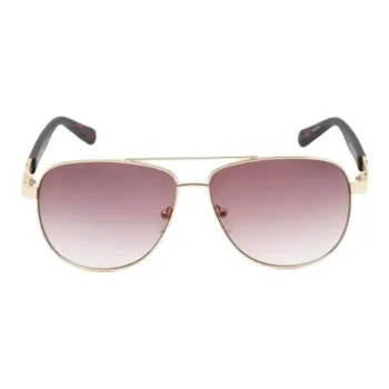 GUESS Metal Aviator Sunglasses Men's Gold