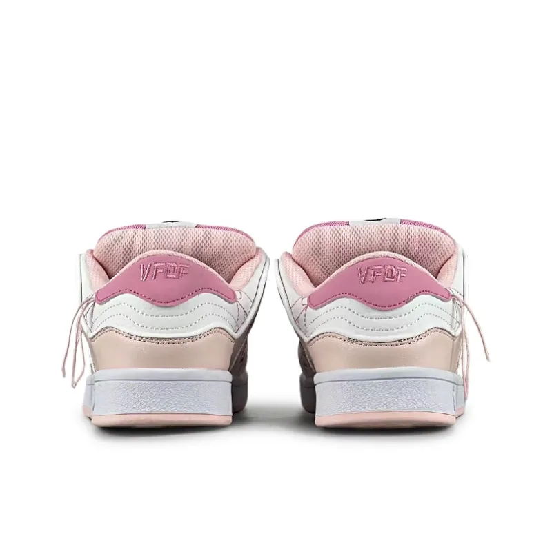 VFDF Anti Slip Wear Resistant Low Top Skateboard Shoes Women's Pink Spider-4
