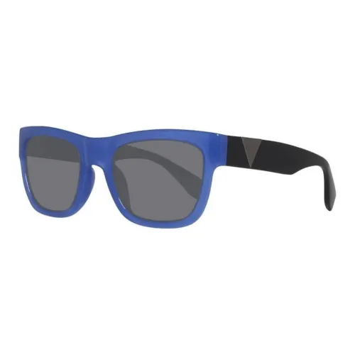 guess HWSG83 Plastic Oval Sunglasses Women's Blue