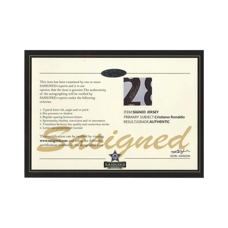 Three For Lisbon Athletic Cristiano Ronaldo Ronaldo Hand-Signed Soccer Apparel Jersey Includes SA Certificate-4