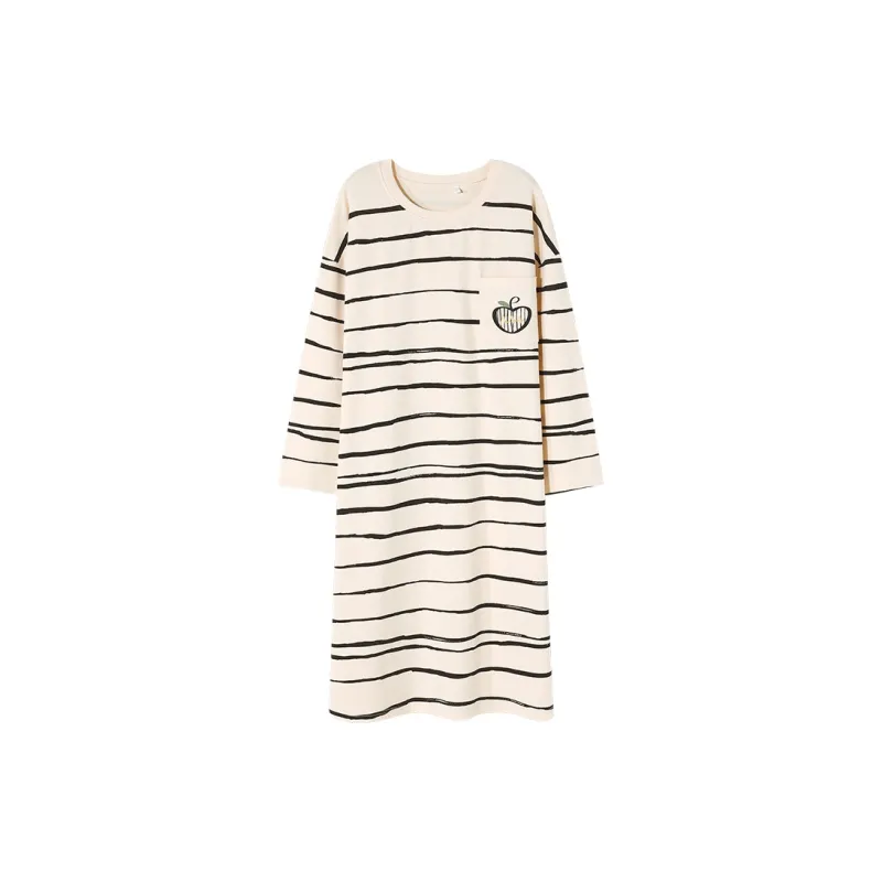 Cotton Gene Home Dresses Apricot-0