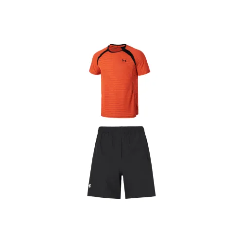 Under Armour Casual Sportswear Men Orange+Black