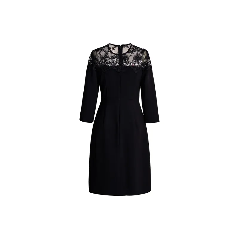 ROEYSHOUSE Long Sleeved Dresses Women's Black-1