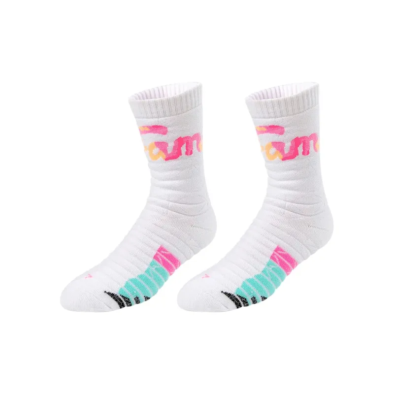 BKCXZICE Crew Thickened Stripes Gradient Basketball Socks Unisex Combo Set-6