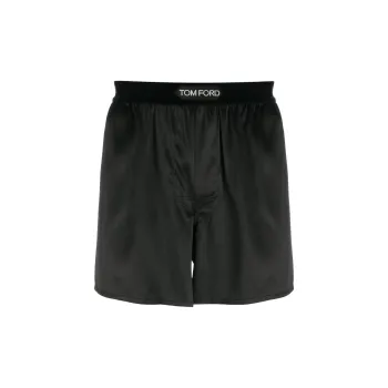 TOM FORD Logo Waistband Stretched Satin Boxers