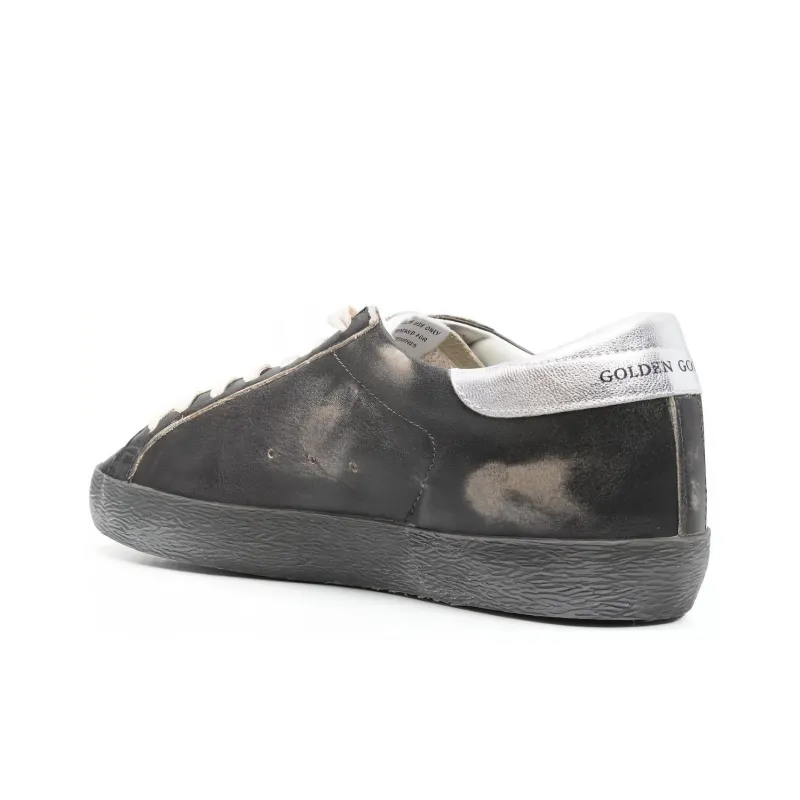 Golden Goose Super Star Low Top Skateboard Shoes Men's Black-3