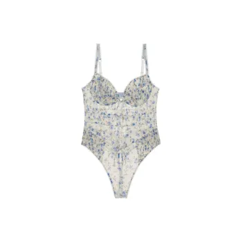 Victoria's Secret Lottie Bodysuit Bodysuits Women's White