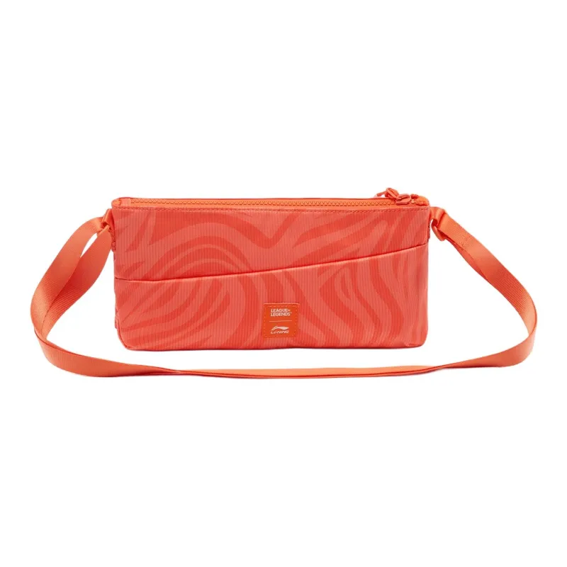 LiNing League Of Legends Pool Party, Collaboration Polyester Shoulder Bag, Crossbody Bag Unisex Tong Orange-3